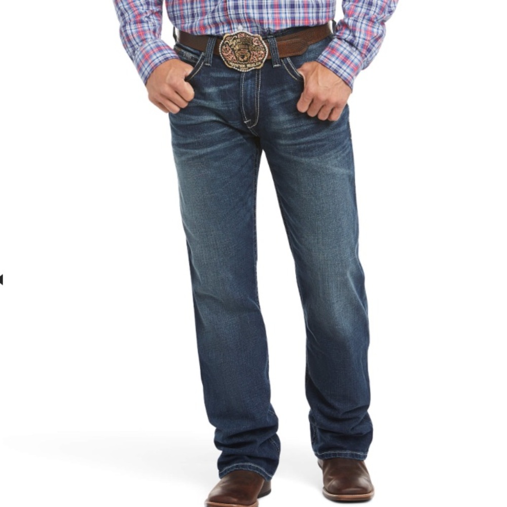 Ariat Men's Bootcut Jeans - Dark Blue